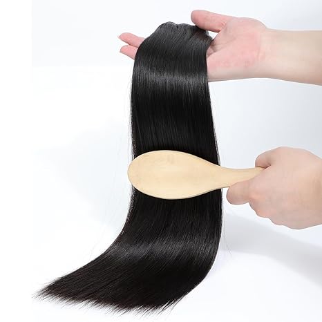 MISS ROLA 16A Raw Human Hair Double Drawn Silky Straight Vietnamese Hair 3 Bundles, Upgraded Lightweight Double Wefted Premium 100% Unprocessed Virgin Hair Extensions, Thick Full Ends, Natural Black Silky Soft, Luxury Reusable 18 20 22 Inch
