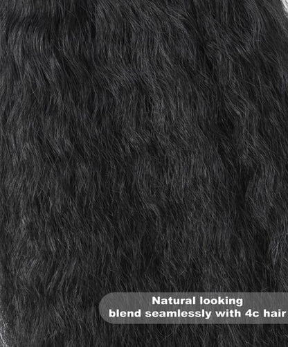 MISS ROLA 15A Kinky Straight 3 bundter 4 bundter 100 % ubearbejdet jomfru menneskehår Dobbeltvævet neglebånd justeret naturlig tekstur Autentisk hårforlængelse til sorte kvinder 18 20 22 tommer