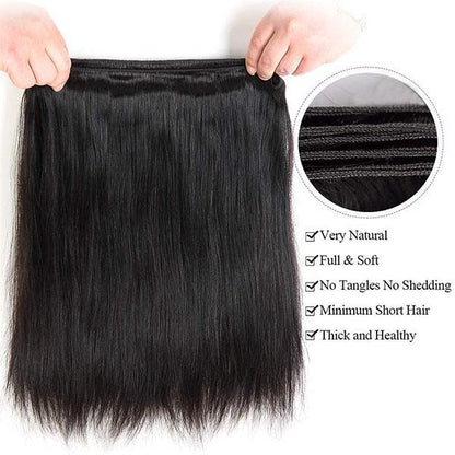 MISS ROLA 16A Raw Human Hair Silky Straight Double Drawn Body Wave Vietnamese Hair 1 Bundle, Premium 100% Unprocessed Virgin Hair Extensions, Upgraded Lightweight Double Wefted Thick Full Ends, Natural Black Silky Soft, Luxury Reusable Hair
