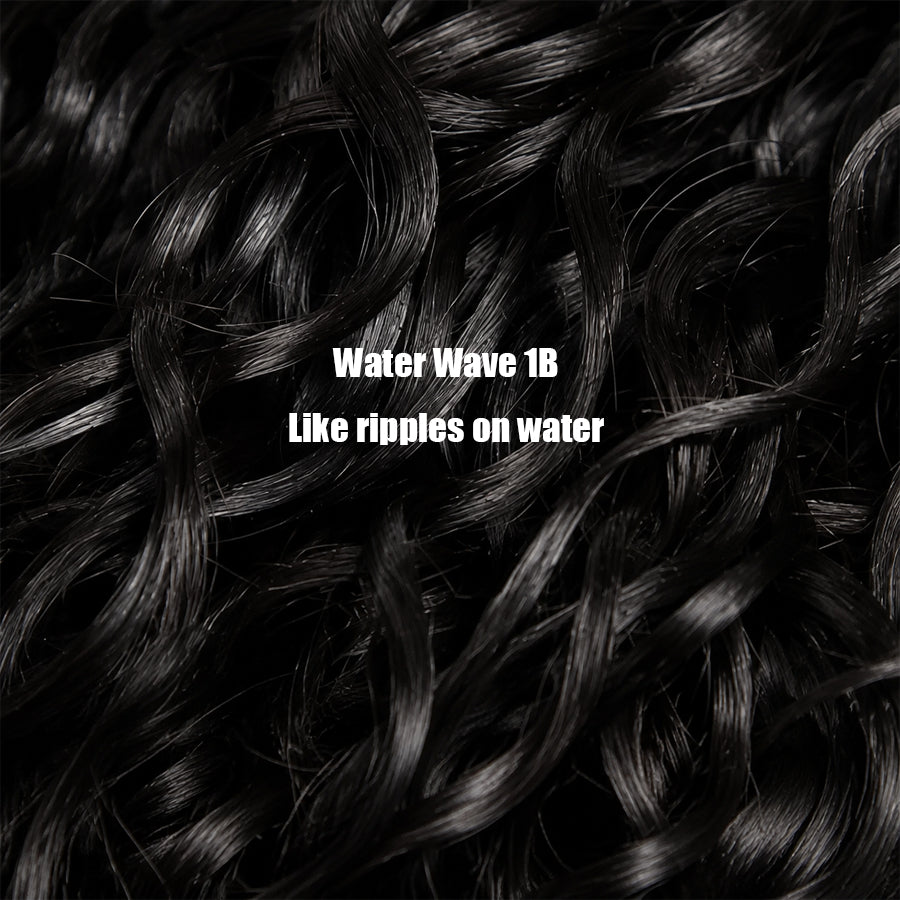 MISS ROLA Water Wave Bundles 1 piece, Double Drawn, Wet and Wavy Curly Hair, 18''-26'' Double Wefted Bundles Shed&Tangle Free, 100% Remy Human Hair Quick Weave Bundles