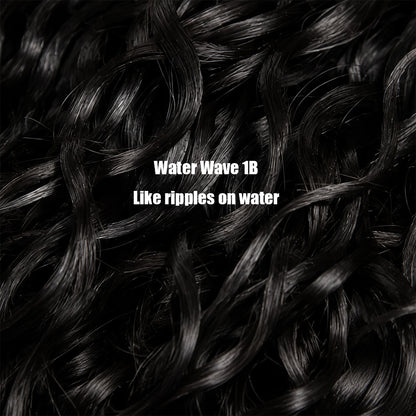 MISS ROLA Water Wave Bundles 1 piece, Double Drawn, Wet and Wavy Curly Hair, 18''-26'' Double Wefted Bundles Shed&Tangle Free, 100% Remy Human Hair Quick Weave Bundles