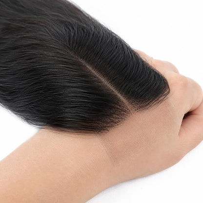 2x6 HD Lace Closure Skinlike Human Hair Closure Straight 2x6 Vietnamese Virgin Human Hair 10-16 inch Kim K Middle Part Closure 2x6 Straight HD Closure 12 inch Pre-plucked with Natural Hairline