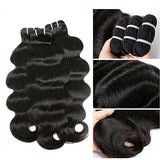 MISS ROLA 16A Raw Human Hair Double Drawn Body Wave Vietnamese Hair 3 Bundles, Upgraded Lightweight Double Wefted Premium 100% Unprocessed Virgin Hair Extensions, Thick Full Ends, Natural Black Silky Soft, Luxury Reusable 18 20 22 Inch