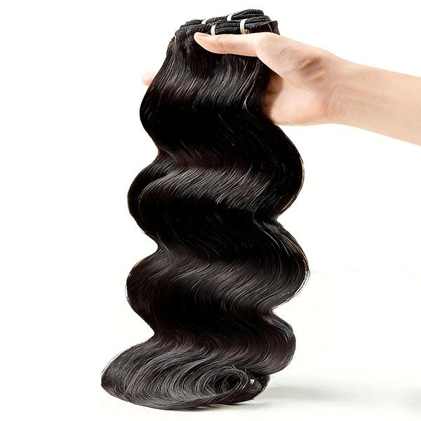 MISS ROLA 16A Raw Human Hair Double Drawn Body Wave Vietnamese Hair 3 Bundles, Upgraded Lightweight Double Wefted Premium 100% Unprocessed Virgin Hair Extensions, Thick Full Ends, Natural Black Silky Soft, Luxury Reusable 18 20 22 Inch