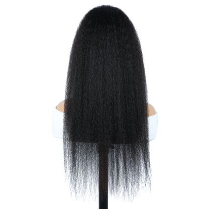 Miss Rola Kinky Curly Ponytail & Kinky Straight Ponytail 180% Density Vietnamese Virgin Human Hair Drawstring ,  Clip In Hair Extensions for Black Women, Natural Black, 16-26 Inches