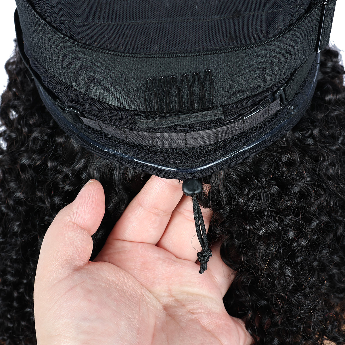 Miss Rola Kinky Curly Ponytail & Kinky Straight Ponytail 180% Density Vietnamese Virgin Human Hair Drawstring ,  Clip In Hair Extensions for Black Women, Natural Black, 16-26 Inches